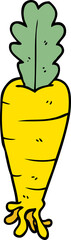 cartoon doodle carrot