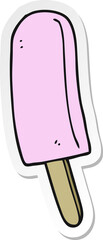 sticker of a cartoon ice lolly