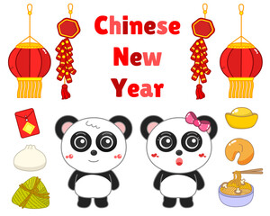 chinese new year in illustration