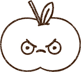 Apple Charcoal Drawing