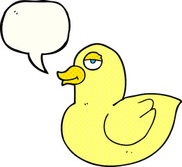 comic book speech bubble cartoon duck