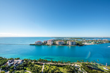 Naklejka na ściany i meble View over Miami Beach Florida
