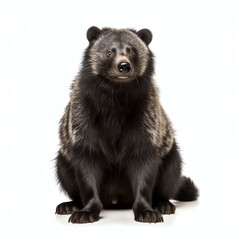 Fototapeta premium a binturong, studio light , isolated on white background