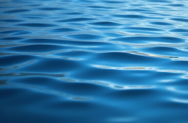 Blue calm water natural background