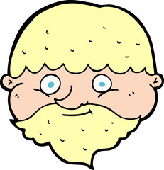 cartoon bearded man