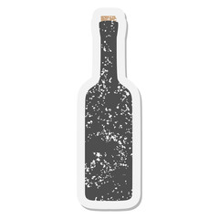 wine bottle grunge sticker