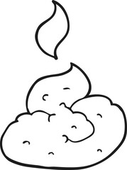 black and white cartoon gross poop