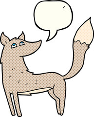 comic book speech bubble cartoon wolf