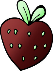 cartoon doodle strawberry fr