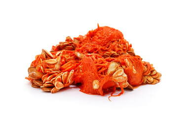 Seeds and pulp of pumpkin.