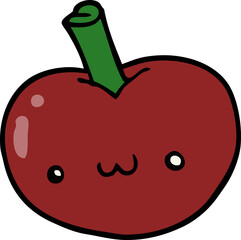 cartoon apple