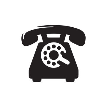 Telephone icon vector