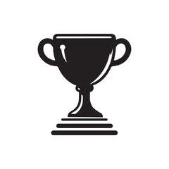 Trophy cup  icon vector