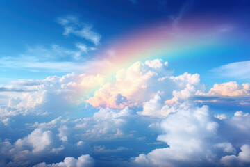 A seemingly ordinary day brightened by the surprise appearance of a rainbow, reminding all of the...
