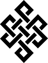 Luck knot symbol slavic vector