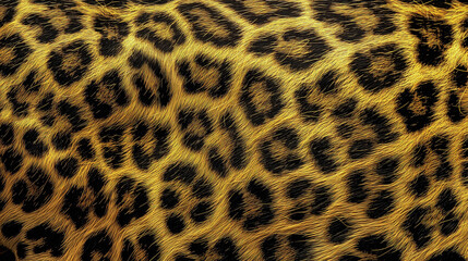 Leopard Skin Texture. Animal Wildlife Skin Pattern. Leopard Fur Camouflage Background.