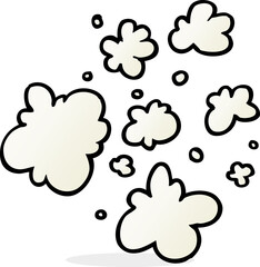 cartoon decorative smoke puff elements