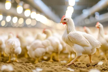 Tafelkleed chicken farm industry ,snapshot asthetic © Наталья Добровольска