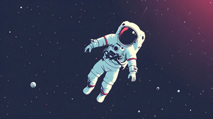 Obraz na płótnie Canvas astronaut in space