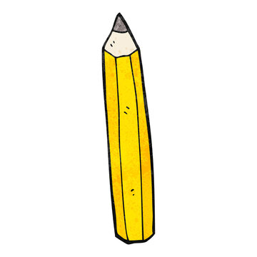 textured cartoon pencil