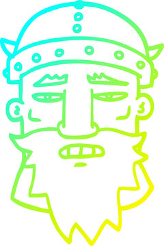 recommend clip art: cold gradient line drawing cartoon angry warrior