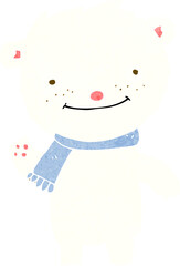 cartoon cute polar bear