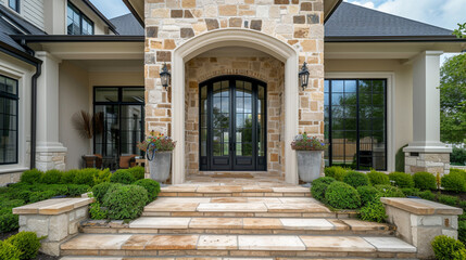 entrance to the house