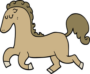 cartoon horse running