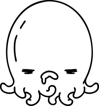 recommend clip art: an angry octopus
