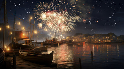 Essence of a small coastal village's new year celebration