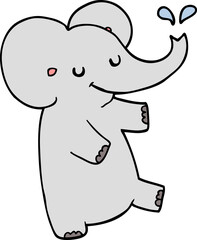 cartoon dancing elephant