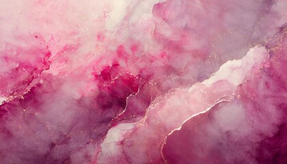 Bright pink painting background. Abstract art with liquid fluid grunge texture. Acrylic paint.