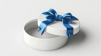 White Box With Blue Bow