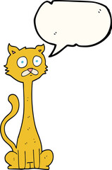 speech bubble cartoon cat