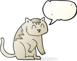 speech bubble cartoon cat