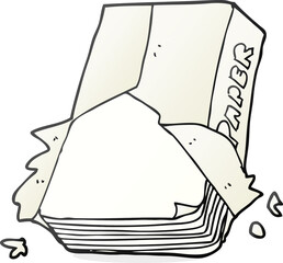 cartoon office paper