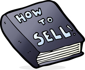 cartoon how to sell book