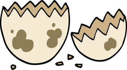 cartoon cracked egg