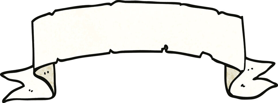 cartoon doodle scroll banner
