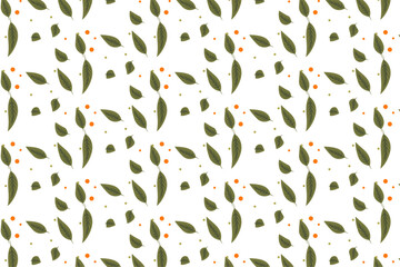 seamless pattern with leaves