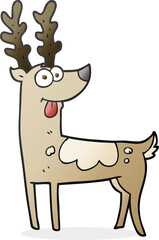 cartoon reindeer