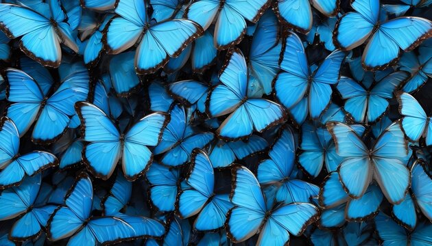 Blue morpho butterflies texture 