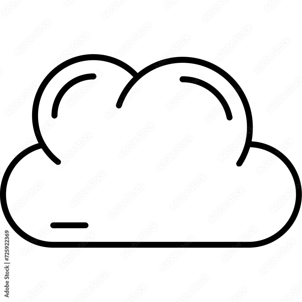 Canvas Prints Cloud Icon