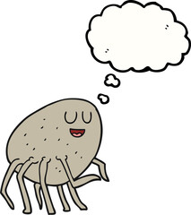 thought bubble cartoon tick