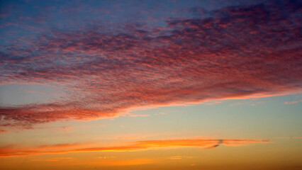 dusk with awesome sunset sky from Golden hour to blue hour
