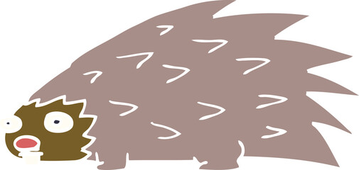 cartoon doodle spiky hedgehog © lineartestpilot