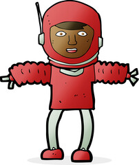 cartoon astronaught