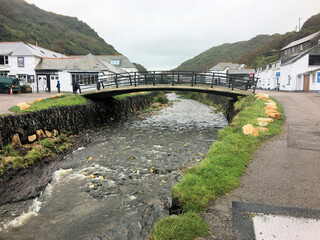 Fototapeta premium A view of Boscastle in Cornwall