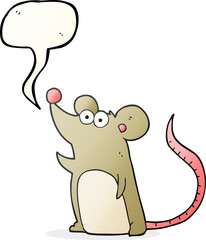 speech bubble cartoon mouse