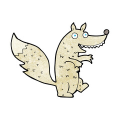 cartoon wolf